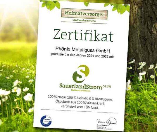 Auszeichnung Umweltschonende Gießerei